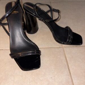 Sam Edelman Black Strappy Heels